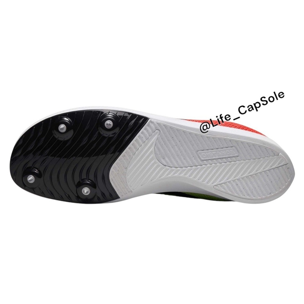 Size 12 Nike Zoom Rival Distance DC8725-601 Red Volt Running Spikes Shoes Men's - Picture 5 of 7